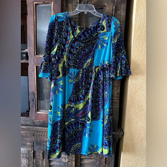 Ronni Nicole 3/4 ruffle sleeves dress Size 14 - Picture 1 of 2
